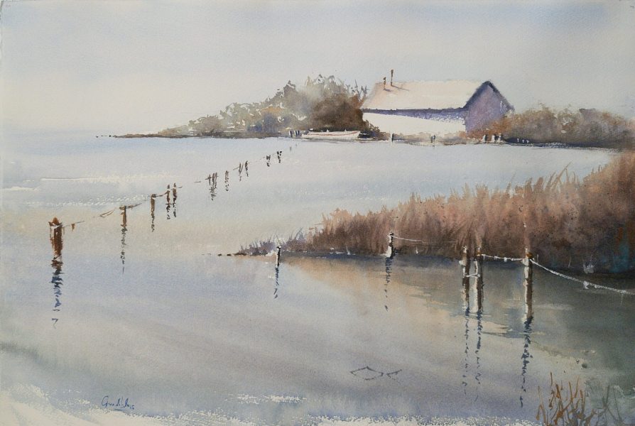 Valli di Comacchio, Acquerello